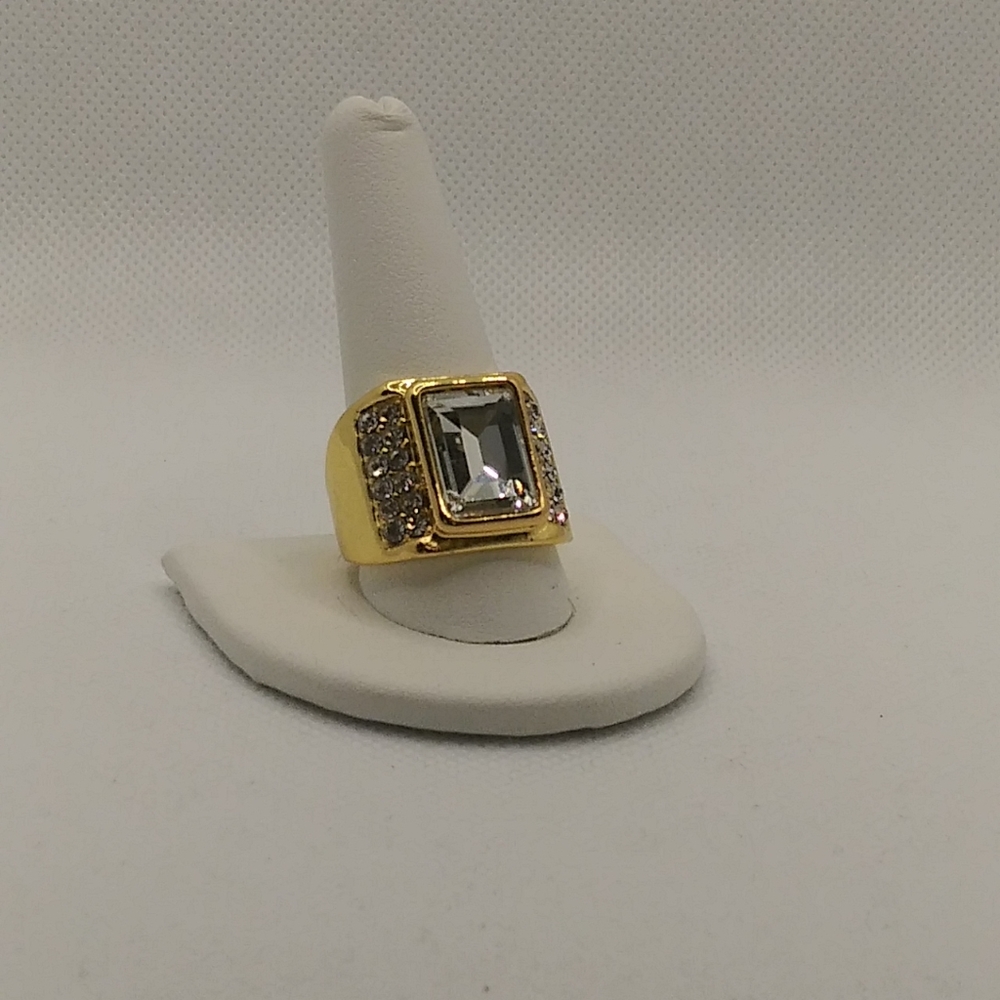 14ktgf and Austrian crystal ring